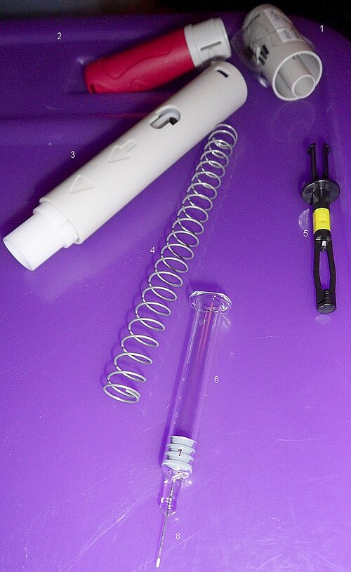 Biologic therapy injection pen