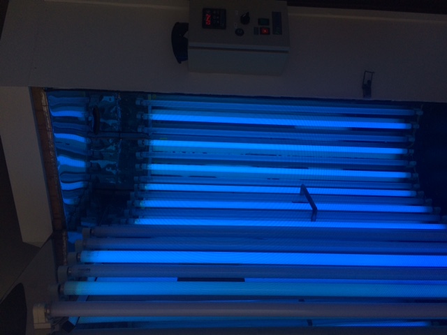 NB-UVB phototherapy booth